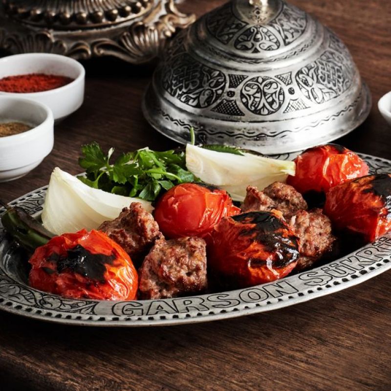 Kebab with Tomatoes